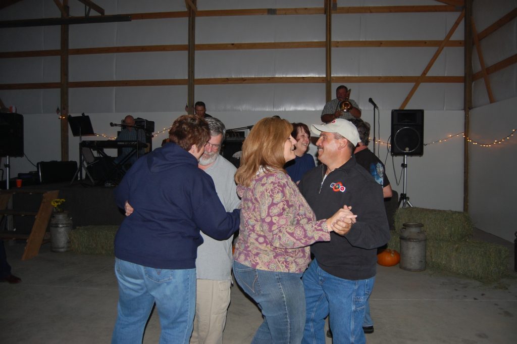 Sherry and Josh dancing with Tammi and I at the Dutch Hop